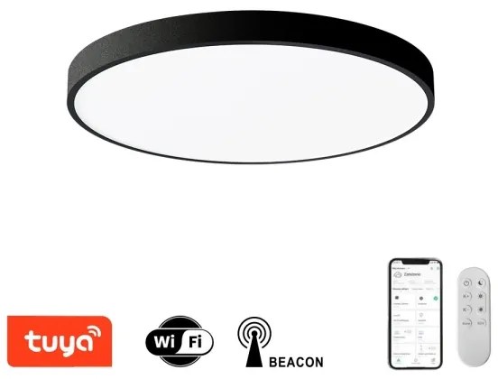 Immax NEO 07249L-Luce LED dimmerabile SEMPLICI 48W/230V Wi-Fi Tuya black+ TC