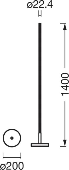 Osram - Lampada da terra LED RGBW dimmerabile SMART+ MAGIC LED/11,5W/230V argento Wi-Fi+telecomando