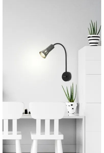 Lampada flessibile ARENA 1xE14/40W/230V nera