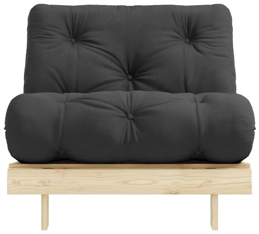 Sedia variabile Raw/Grigio scuro Roots - Karup Design