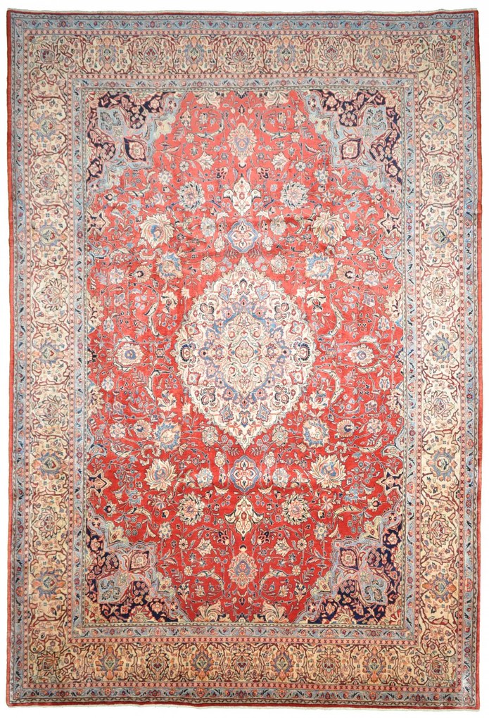 Sarouk Tappeto persiano 270 x 400 Rosso (Iran) Annodato A Mano