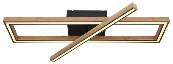 Globo 67287D1 - Plafoniera LED MANDERA LED/36W/230V marrone