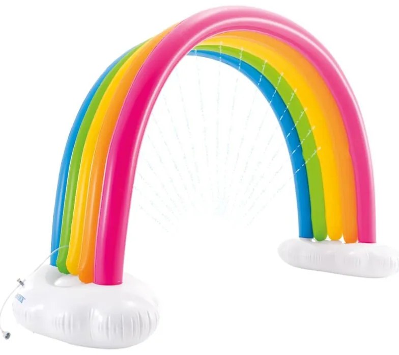 Spruzzatore Multicolore con Arcobaleno e Nuvole 300x109x180 cm Intex