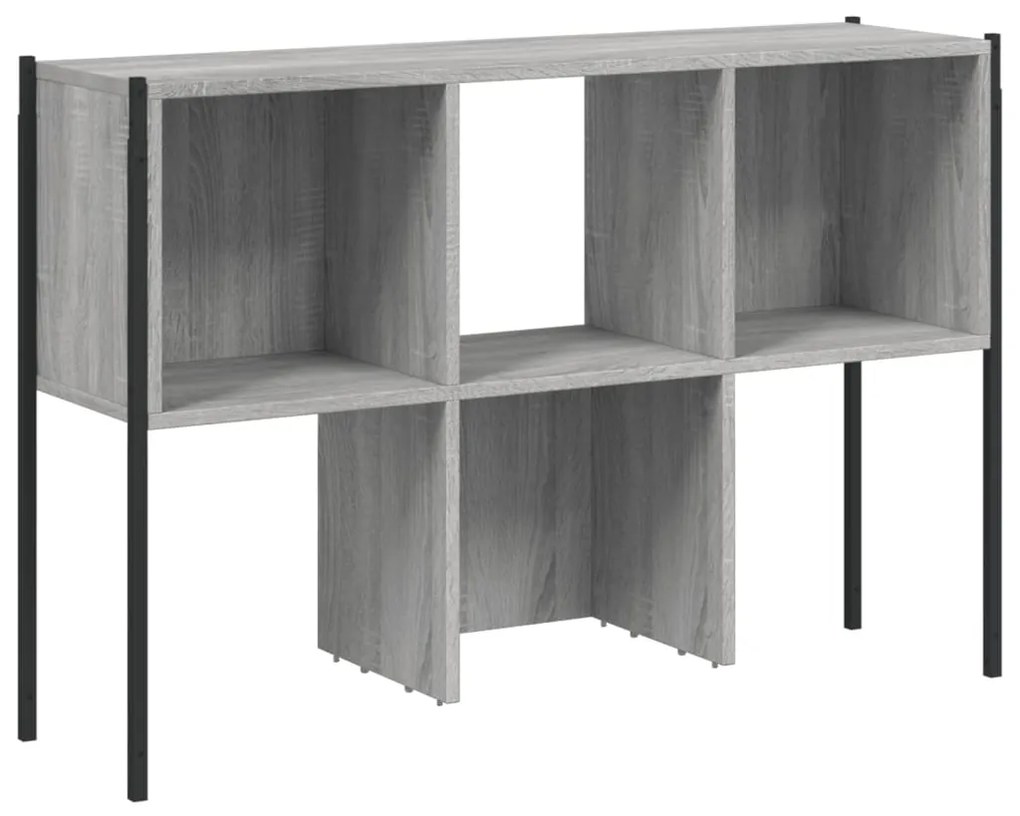 Libreria Grigio Sonoma 102x28x172 cm in Legno Multistrato