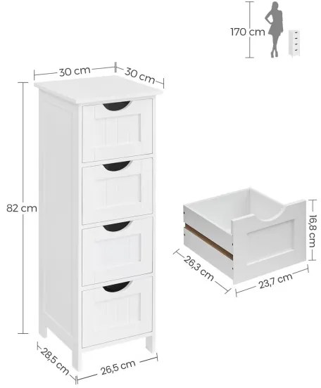 Mobiletto ZARA bianco