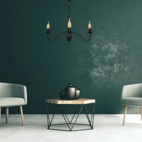 Lampadario a sospensione con filo MALBO II 3xE14/10W/230V