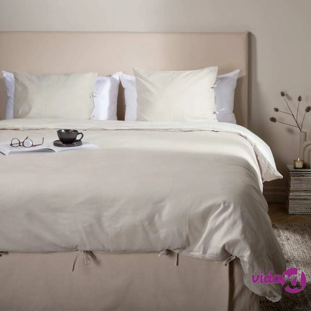 Venture Home Set da Letto Jenna 220x240 cm Cotone Sabbia