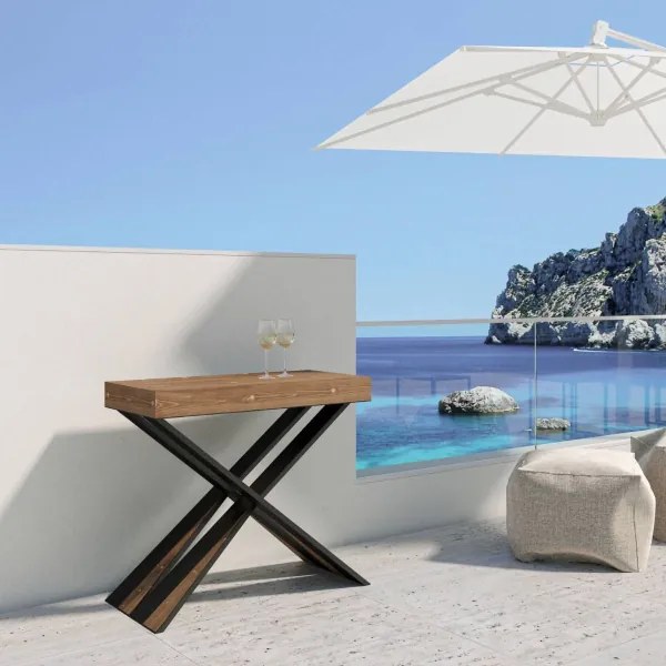 Consolle allungabile 90x40 cm DIAGO SMALL Abete Tinto fino a 190 cm