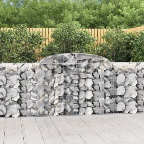 Cesti Gabbioni ad Arco 7 pz 300x50x100/120 cm Ferro Zincato