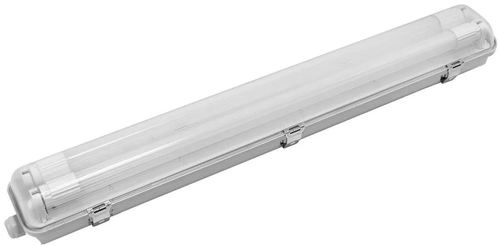 Plafoniera IP66 per 2 tubi LED 60cm - (Unilaterale) - Serie Professional
