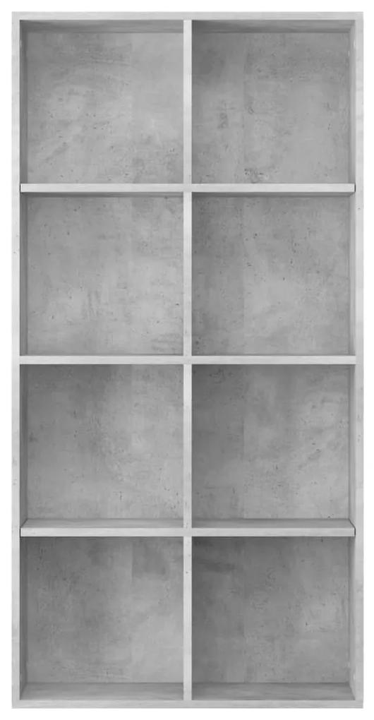 Libreria/credenza grigio cemento 66x30x130 cm in truciolato