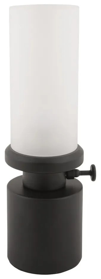 Lampada da tavolo dimmerabile a LED nera con paralume in metallo/con paralume in vetro (altezza 29,5 cm) Camp - Leitmotiv