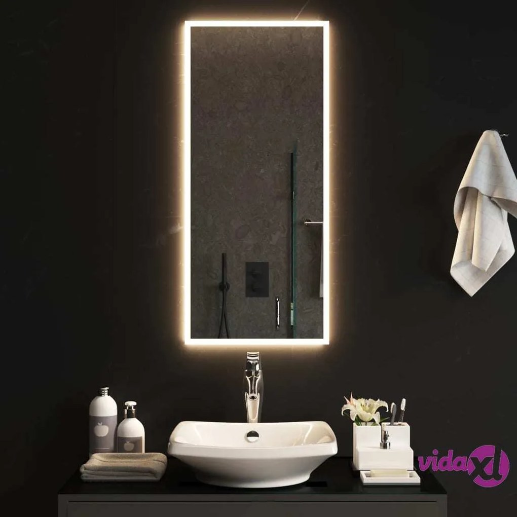 vidaXL Specchio da Bagno con Luci LED 40x90 cm