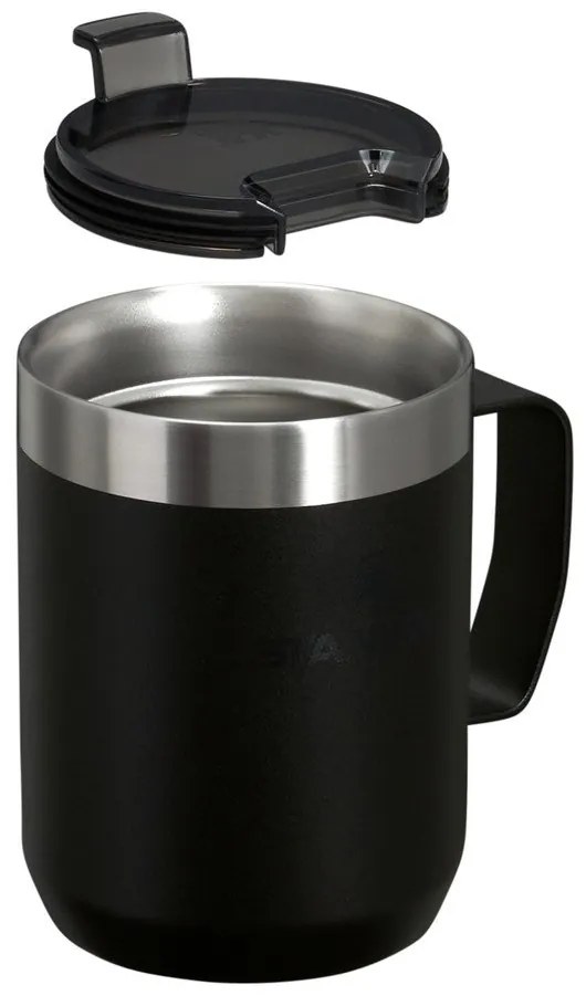 Tazza termica nera in acciaio inox 230 ml Stay-Hot Camp Mug Black – Stanley