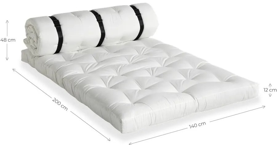 Divano letto da esterno beige Design OUT™ Beige Buckle Up - Karup Design