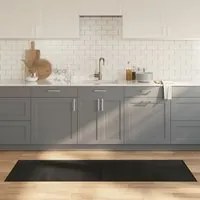 Tappeto Rettangolare Nero 60x200 cm in Bamb 376834