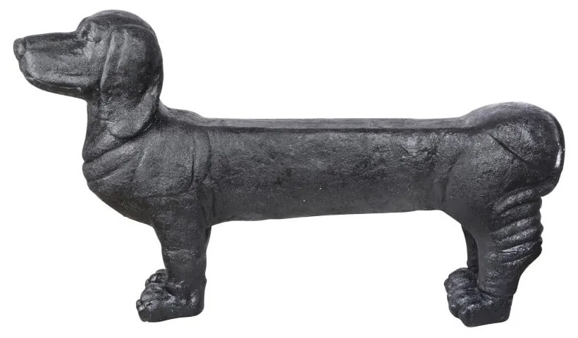 Panchina da giardino nera Dachshund - Esschert Design