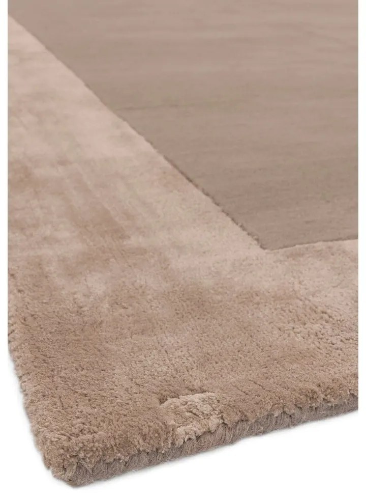 Tappeto marrone chiaro tessuto a mano con lana 80x150 cm Ascot - Asiatic Carpets