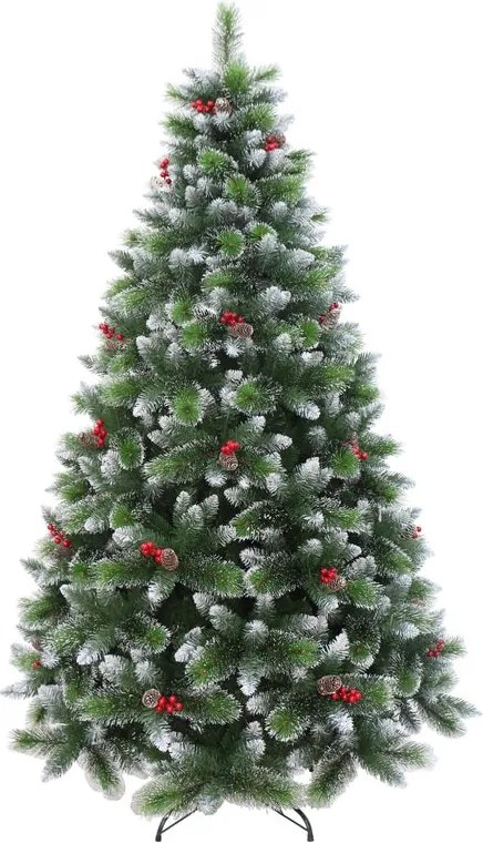 Albero di Natale artificiale innevato PVC H 240 cm x ø 140 cm