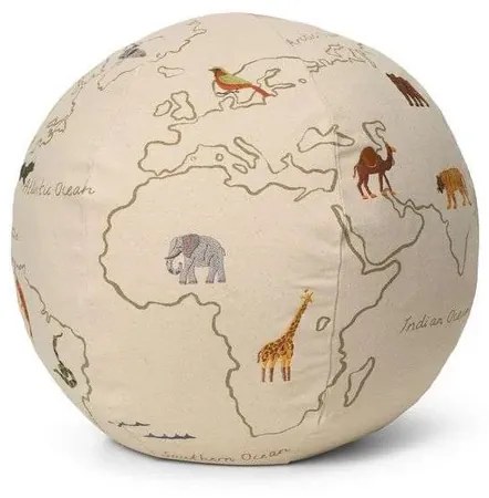 The World Pouf Off-White - Ferm Living