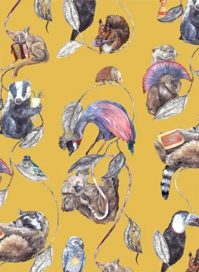 House of Hackney Carta da parati Hackney Empire - Ochre