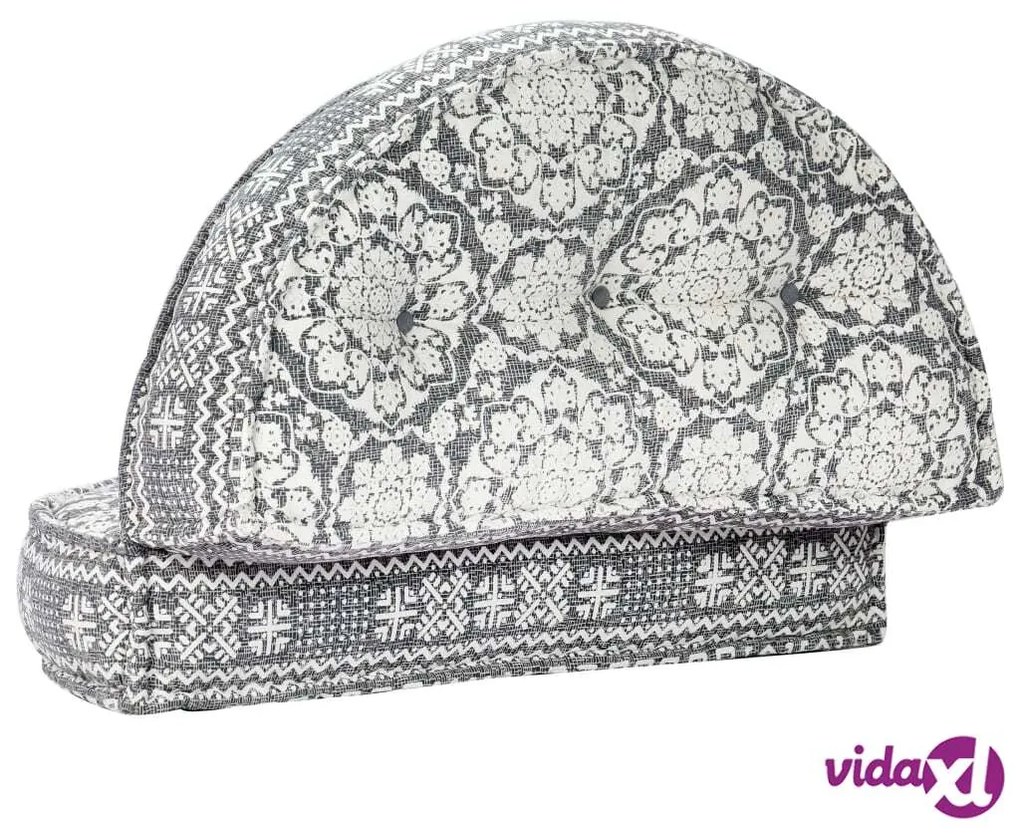 vidaXL Pouf 100x20 cm in Tessuto Grigio Chiaro