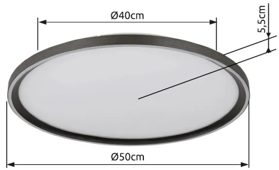 Globo 48802-48 - Plafoniera LED dimmerabile DUBLIN LED/48W/230V + +TC