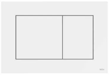 Placca di comando per WC tecnologia a doppio scarico Bianco TECEnow Tece