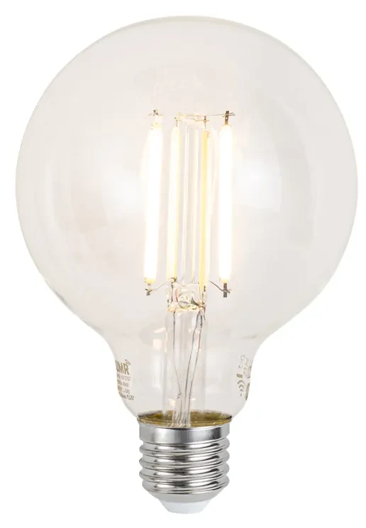 Lampada a sospensione smart marrone 50 cm incl. Wifi G95 - Pascal