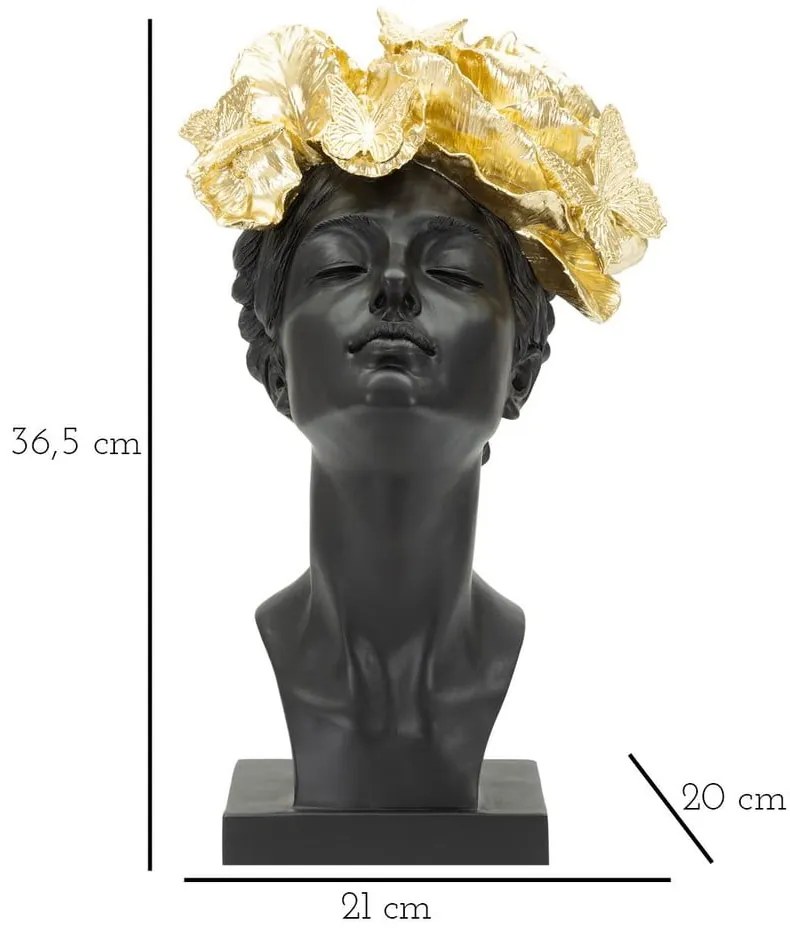 Statua in poliresina 36,5 cm Woman With Butterfly - Mauro Ferretti