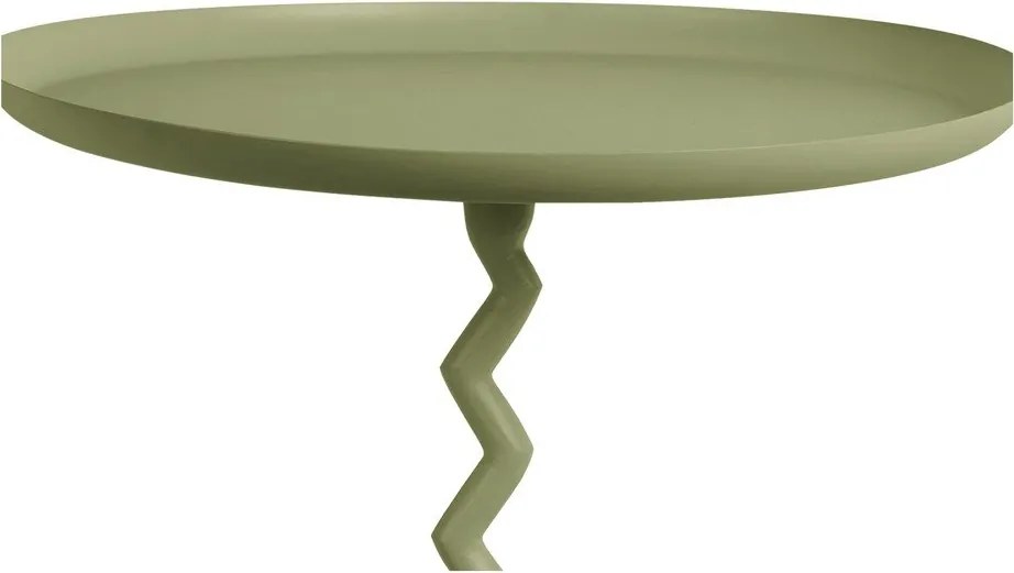 Tavolino rotondo in metallo ø 40 cm Zig Zag – Leitmotiv