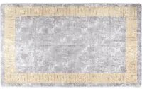 Tappeto Lavabile Grigio e Oro 120x170 cm Antiscivolo 373984