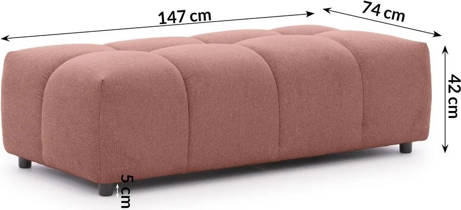 Poggiapiedi color terracotta Albane – Ropez