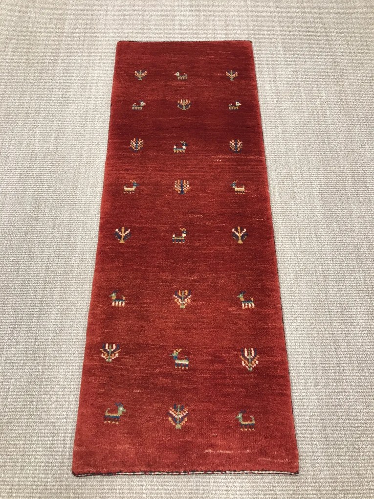 Gashguli Tappeto persiano 50x140 Rosso (Iran) Annodato A Mano
