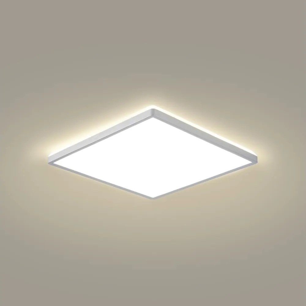 Brilagi - Plafoniera LED per bagno ultra sottile 18W/230V 30x30 cm argento IP54