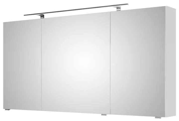 Pensile con luce Cassca PELIPAL bianco lucido L 140 x H 70 x P 15 cm
