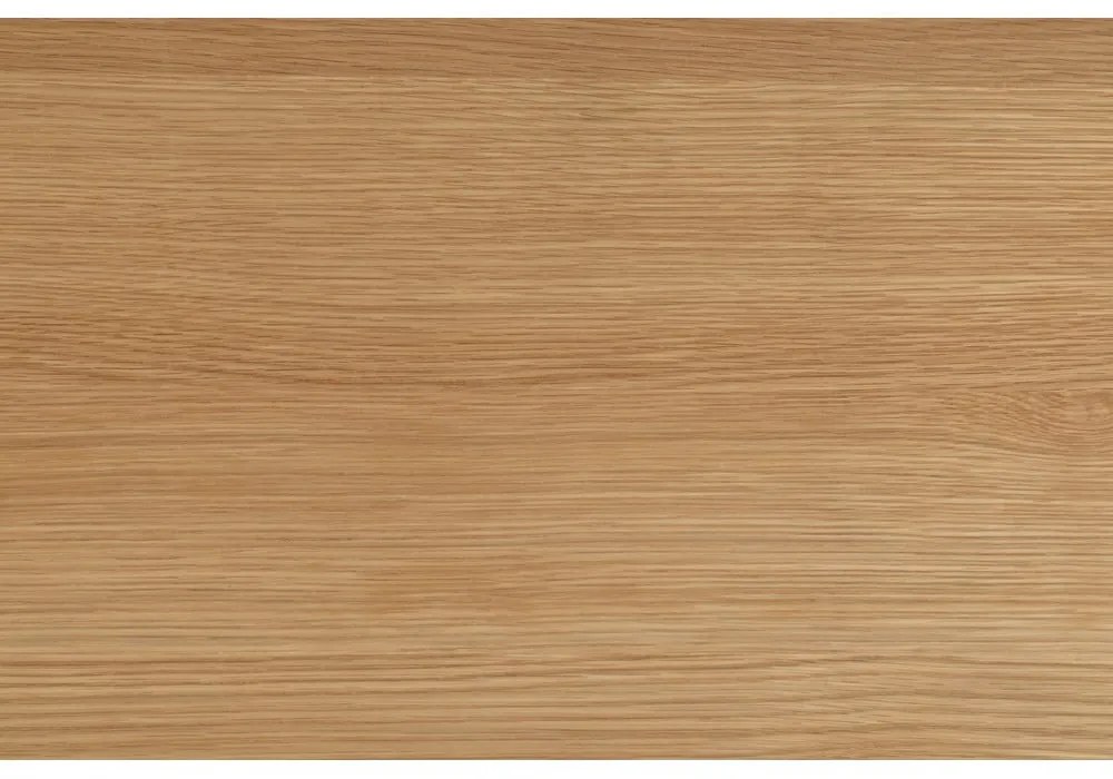 Tavolino rotondo nero e naturale con piano in rovere ø 45 cm Soli - Actona