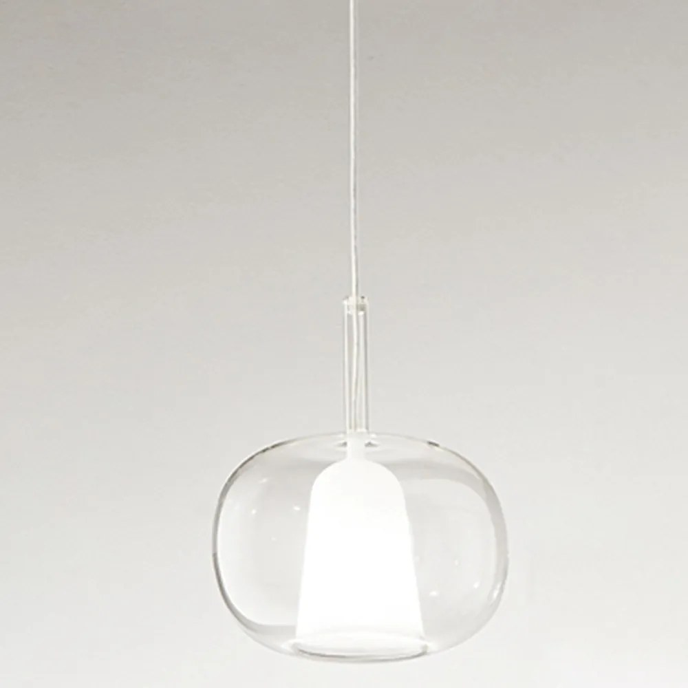 Vetro Borosilicato Contemporaneo Rain Trasparente D22,5 Senza Rosone