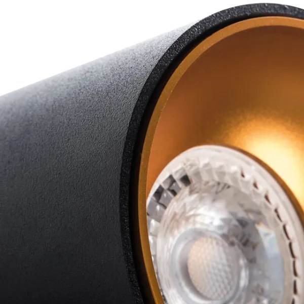 Kanlux 27571 - Faretto RITI 1xGU10/10W/230V nero/oro