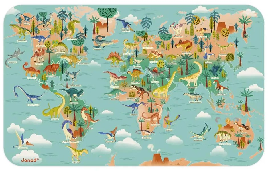 Planisfero magnetico - Dinosauri - 50 pz