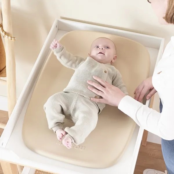 Nattou - Tappetino per il cambio SOFTY 50x70 cm beige