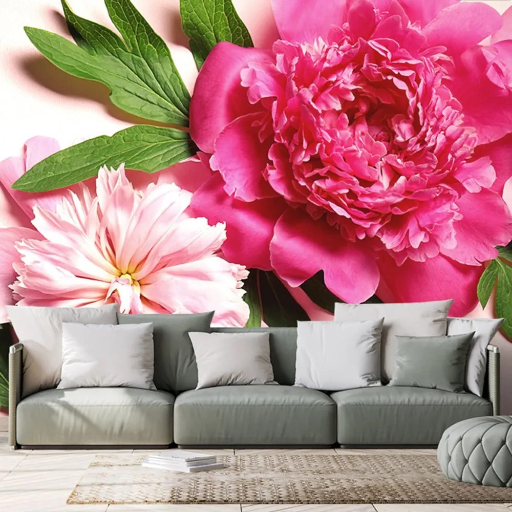 Carta da parati – Peonie in rosa