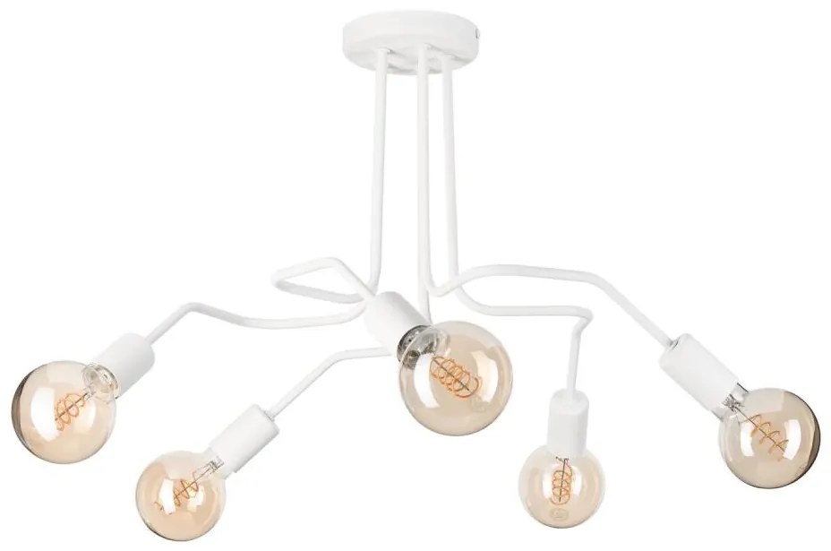 Lampadario a plafone MATYLDA 5xE27/60W/230V bianco