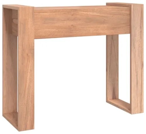 Tavolo Consolle 90x35x75 cm in Legno Massello di Teak