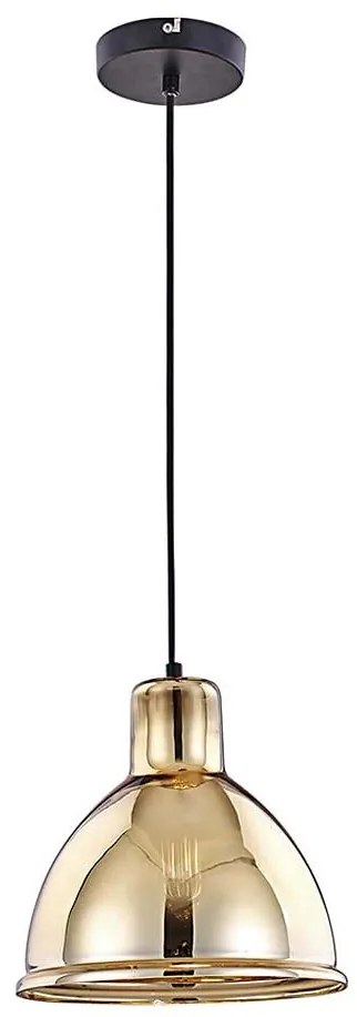 Klausen 111011 - Lampadario a sospensione con filo CREATE 1xE27/11W/230V oro