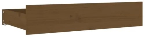 Cassettoni da Letto 4 pz in Legno Massello di Pino Miele