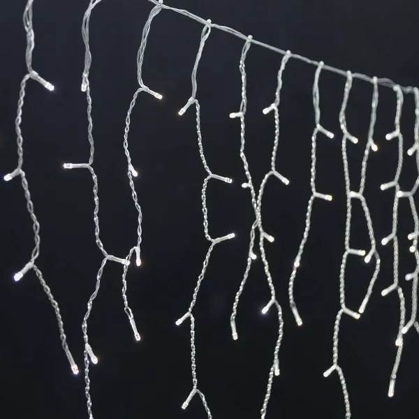 Nedis WIFILXC04W250 - Tenda natalizia LED 240xLED/11 funzioni 8m IP65 Wi-Fi Tuya