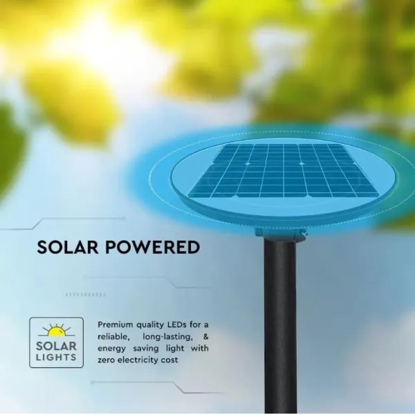 Lampione stradale solare a LED con sensore LED/7,5W/3,2V 6500K IP65 + telecomando