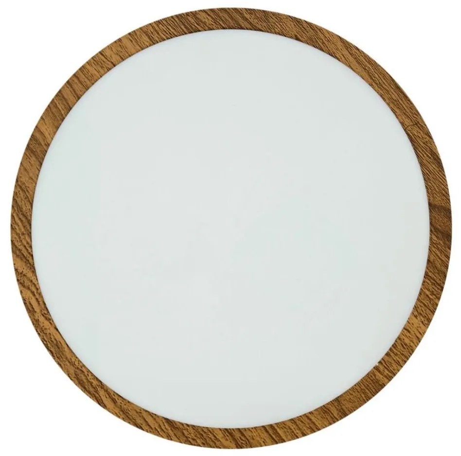 Plafoniera LED RING LED/24W/230V 4200K diametro 28,5 cm marrone