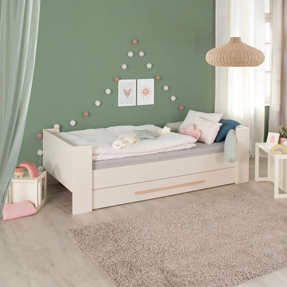 Letto da bambini beige con contenitore rete non inclusa 90x200 cm Kids – Roba